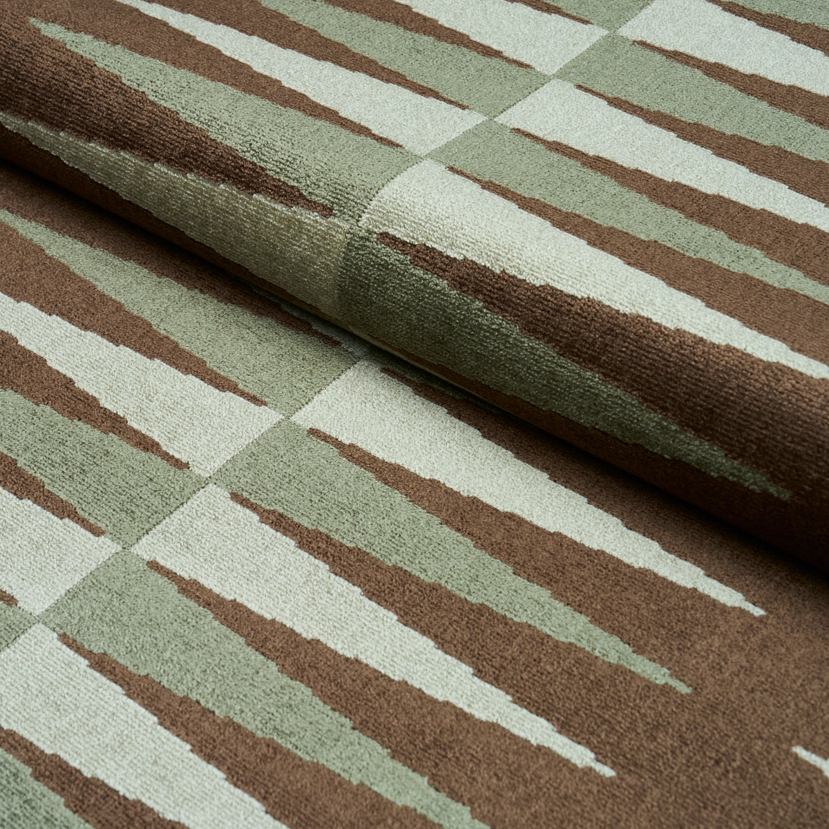 BACKGAMMON CUT VELVET_ VERDURE