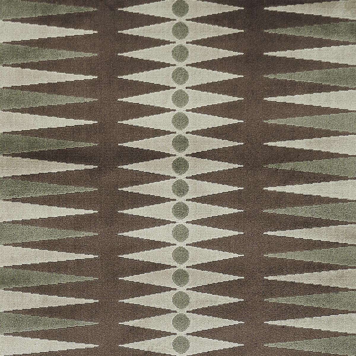 BACKGAMMON CUT VELVET_ VERDURE