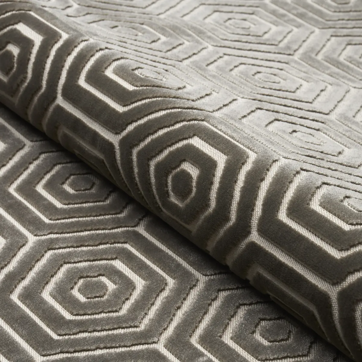 BEES KNEES CUT VELVET_ GREY