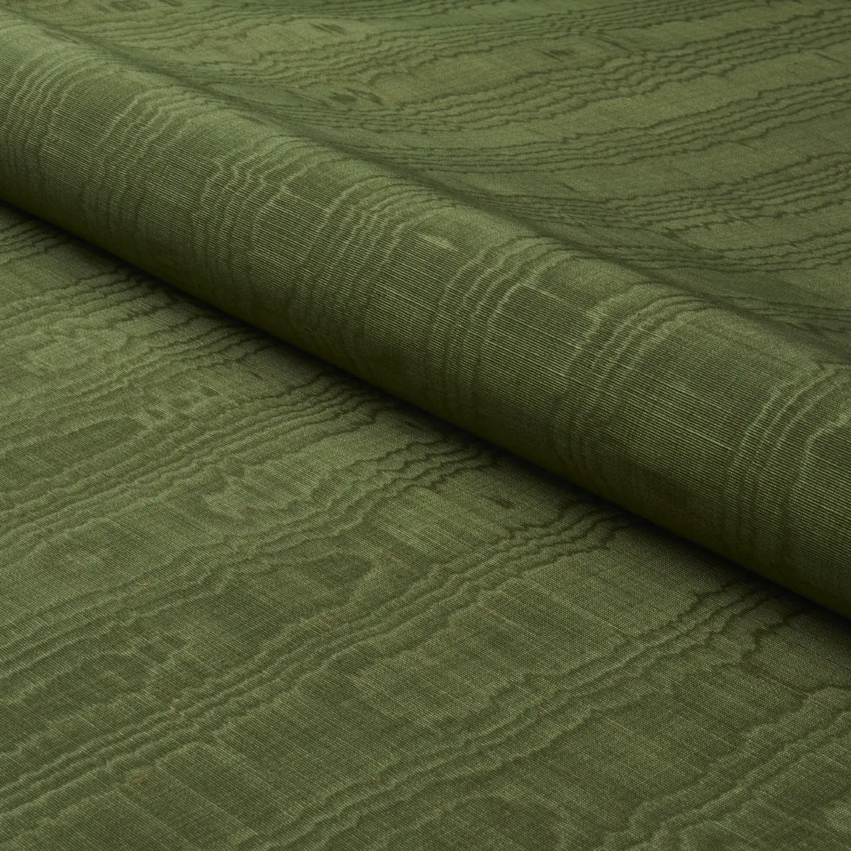 BEAU COTTON LINEN MOIRE_ OLIVE