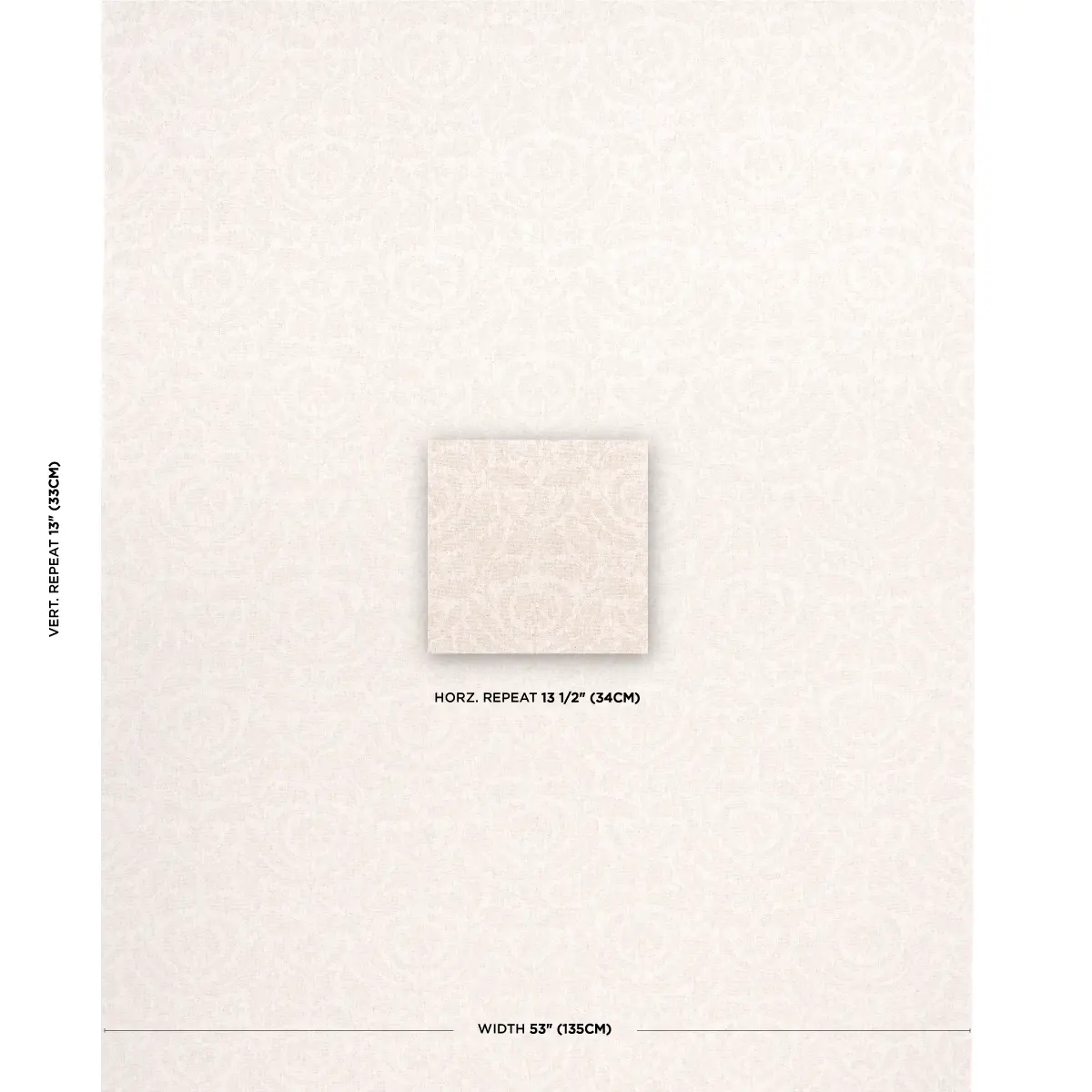 FLORA CASHMERE DAMASK_ NATURAL