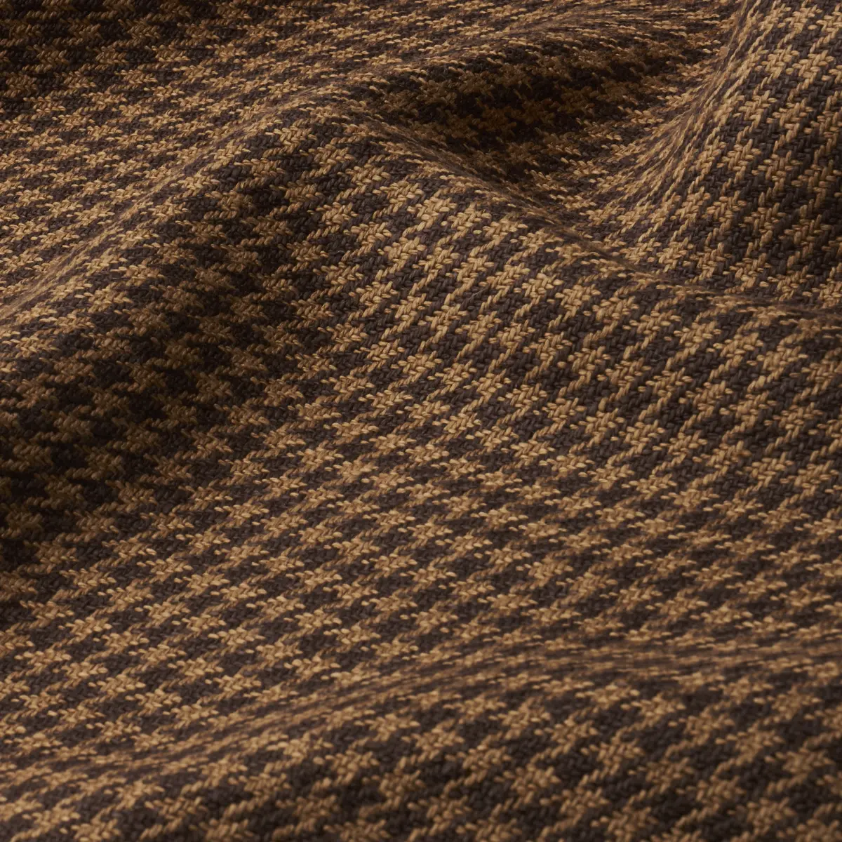 LOTTI LINEN HOUNDSTOOTH_ BROWN