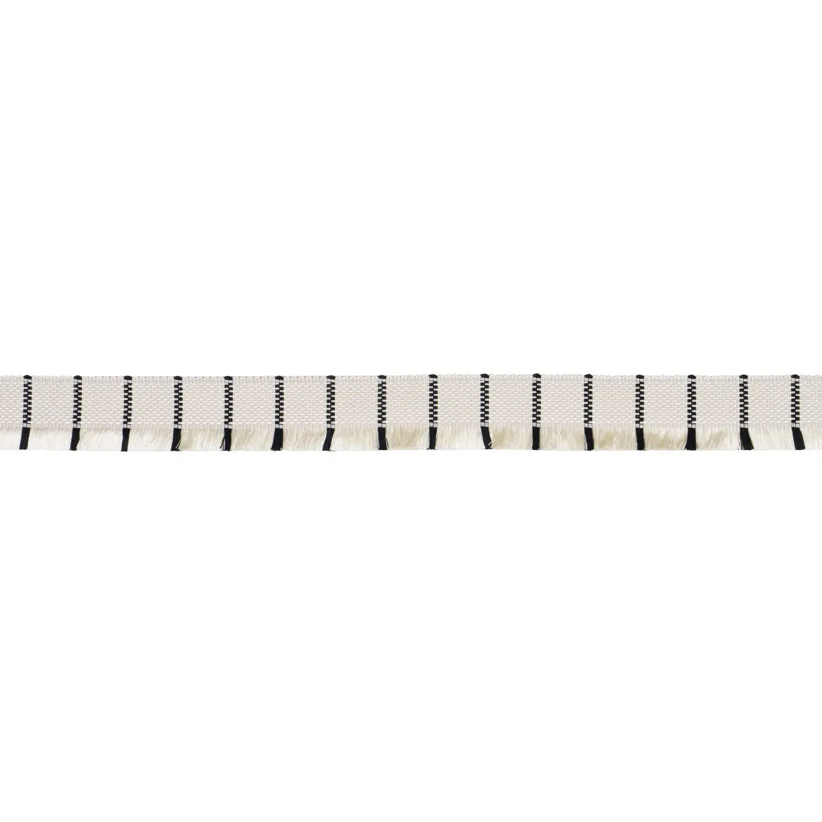 FRANCES SILK FRINGE_ BLACK AND WHITE