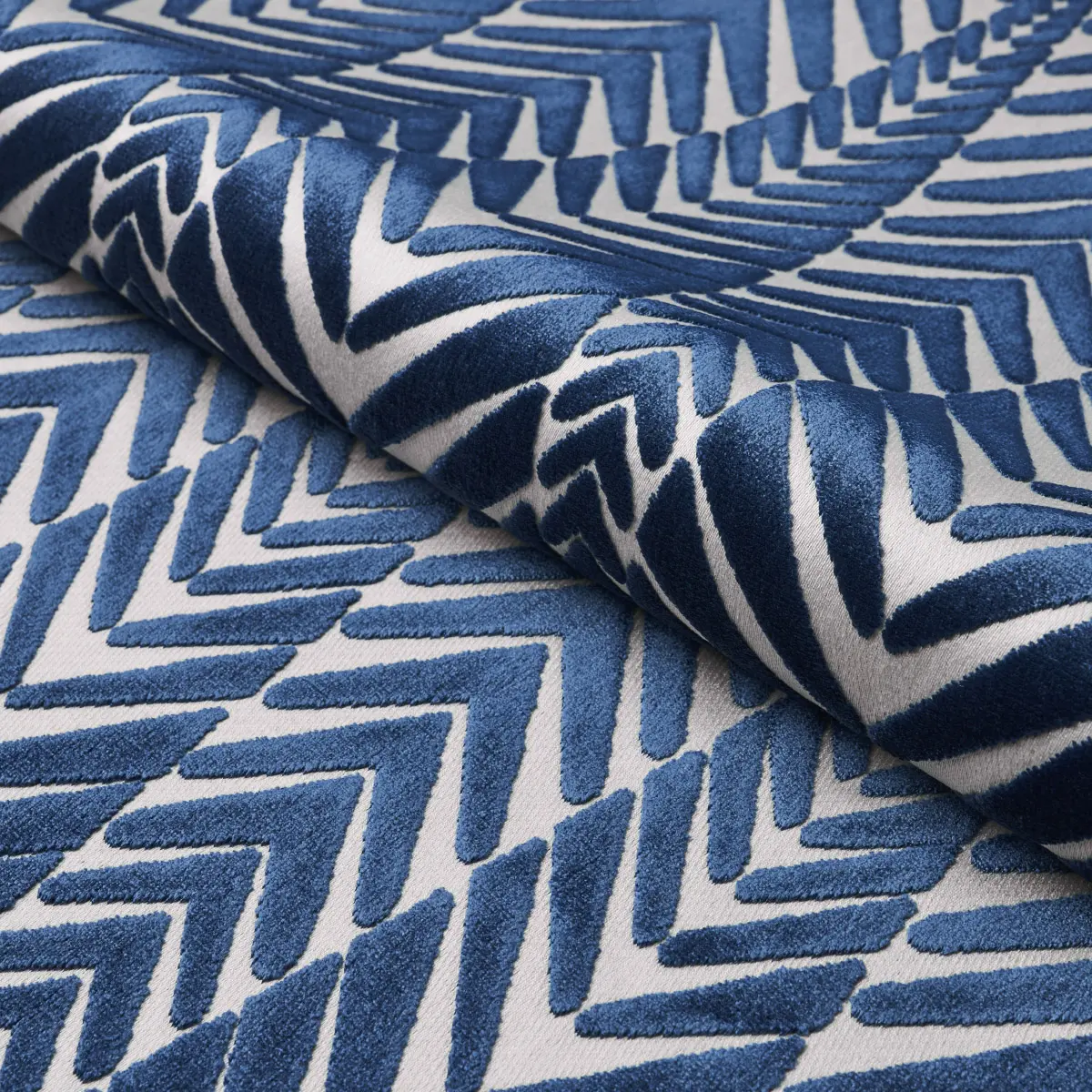 ZEBRA VELVET_ SILVER BLUE