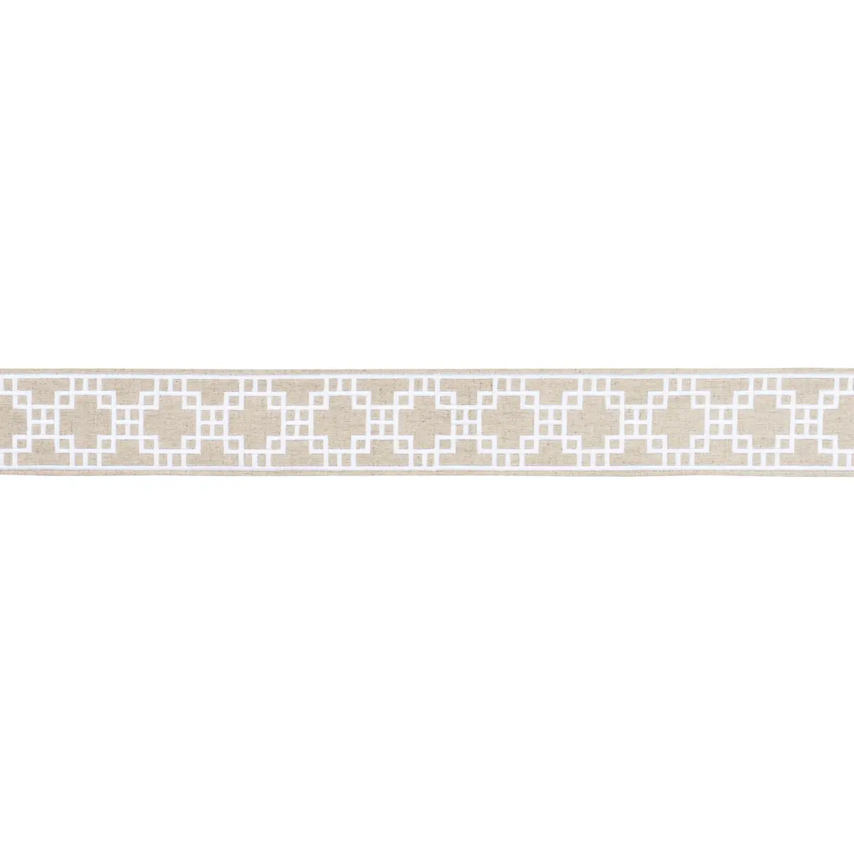 SQUARED AWAY TRELLIS TAPE_ NATURAL