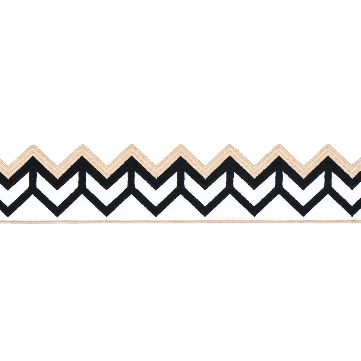 SPARREN EMBROIDERED TAPE_ BLACK