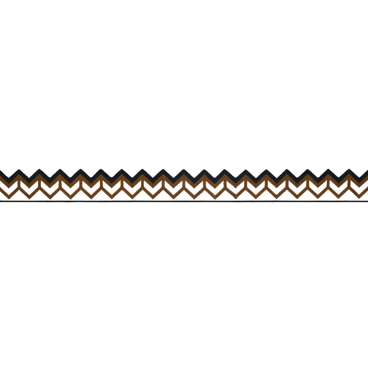 SPARREN EMBROIDERED TAPE_ BROWN