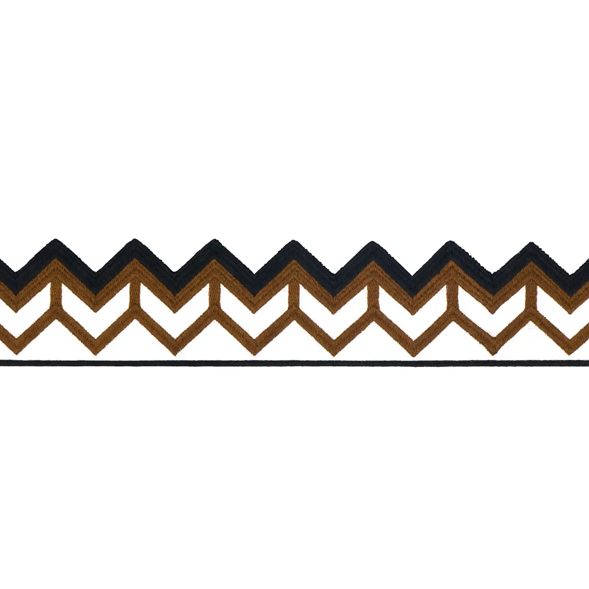 SPARREN EMBROIDERED TAPE_ BROWN
