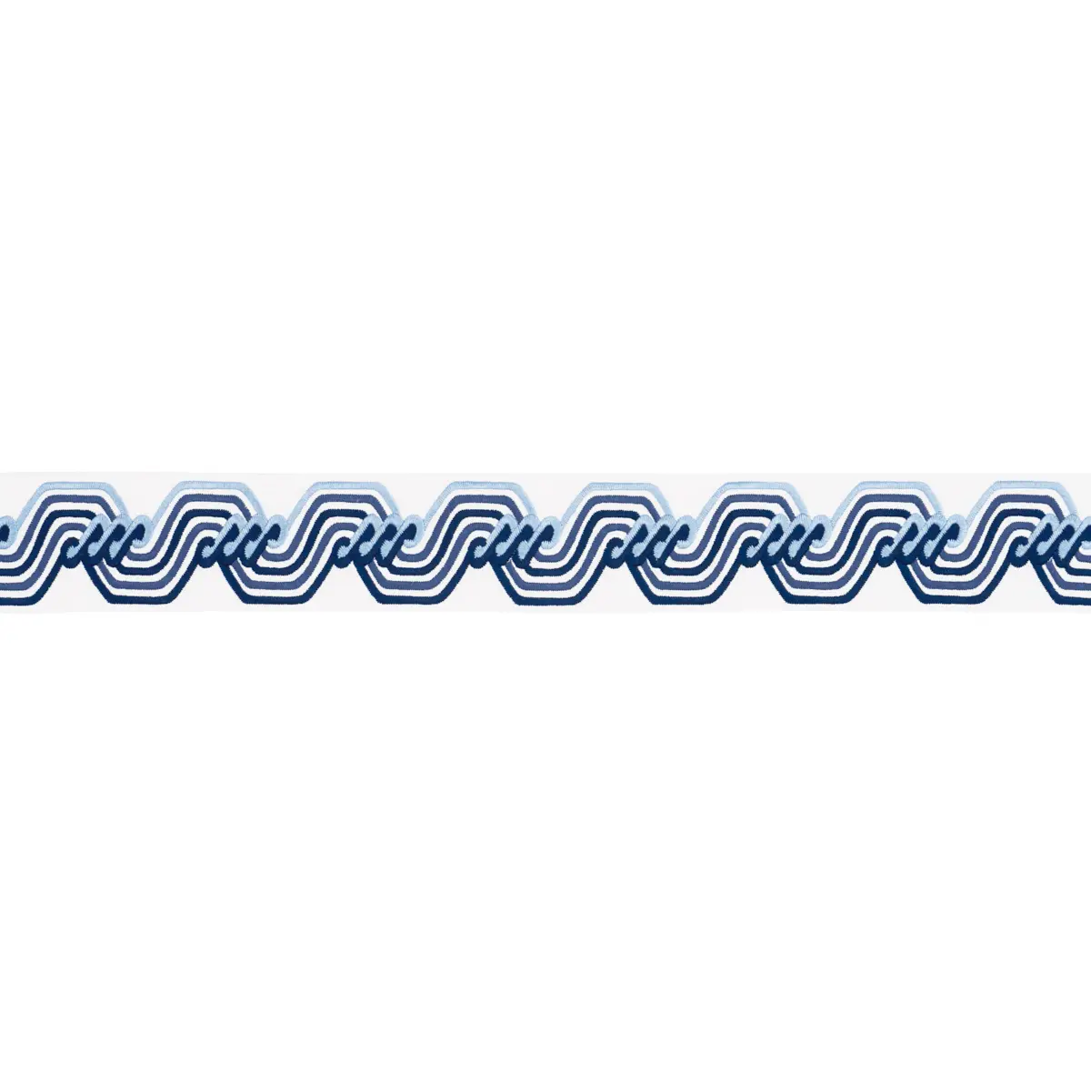 THE TWIST EMBROIDERED TAPE_ BLUE