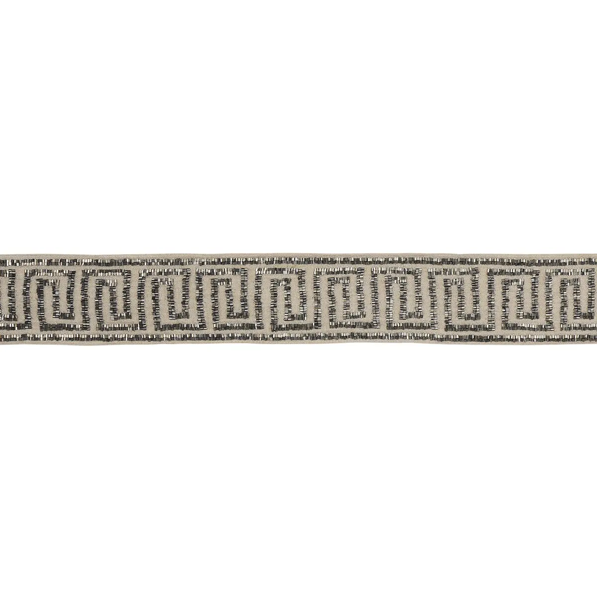 DELPHI BEADED TAPE_ MERCURY ON NATURAL