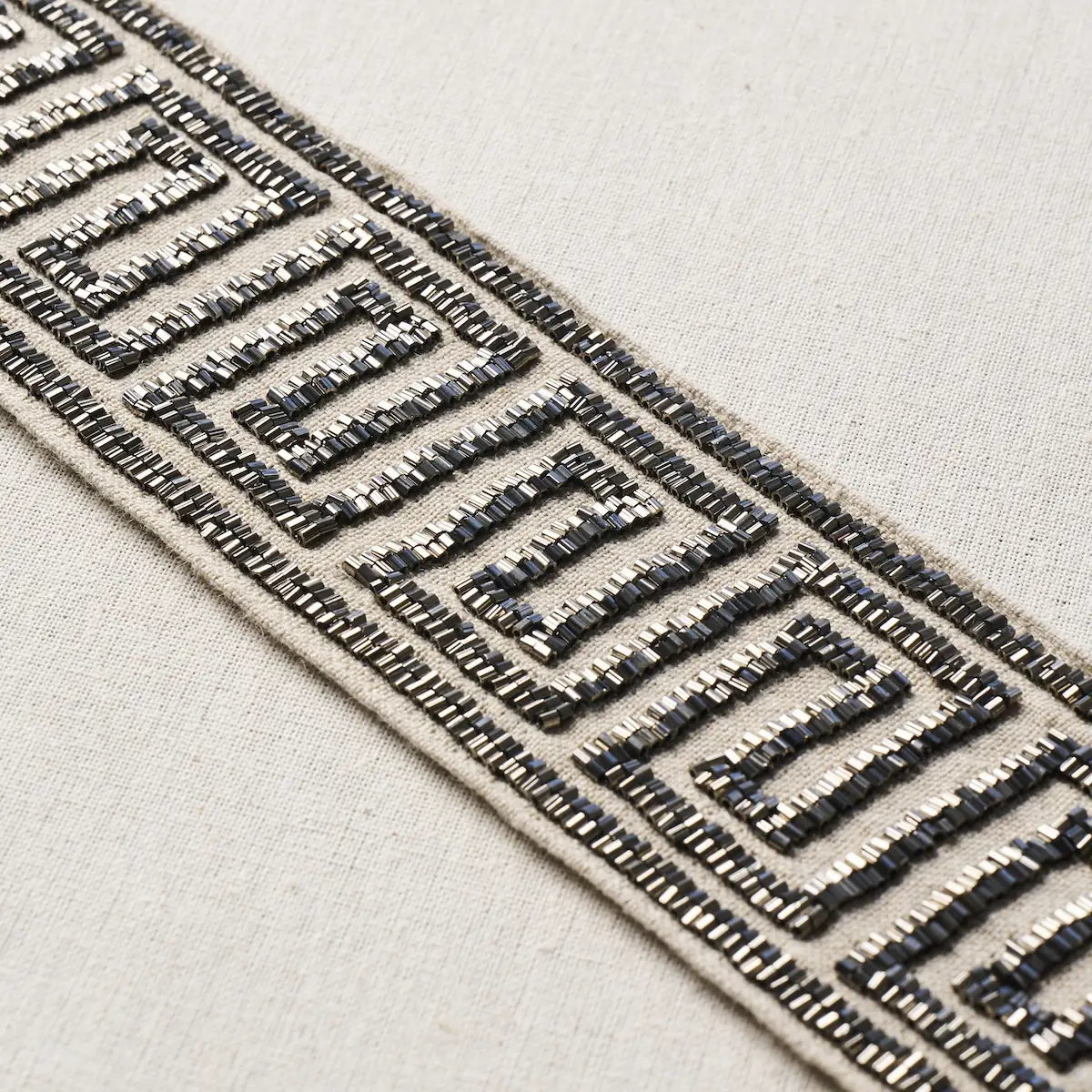 DELPHI BEADED TAPE_ MERCURY ON NATURAL