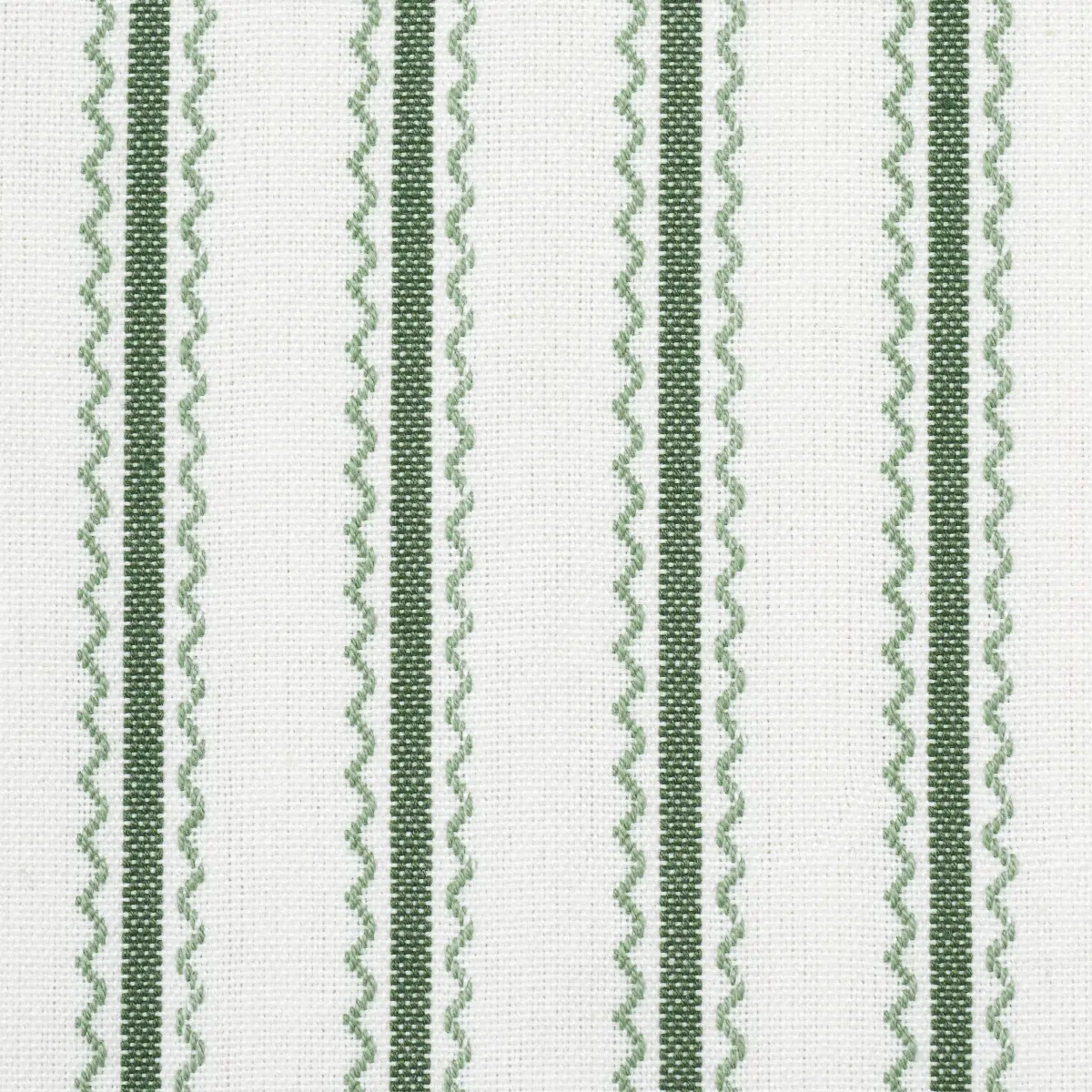 BIRDIE TICKING STRIPE_ LEAF GREEN