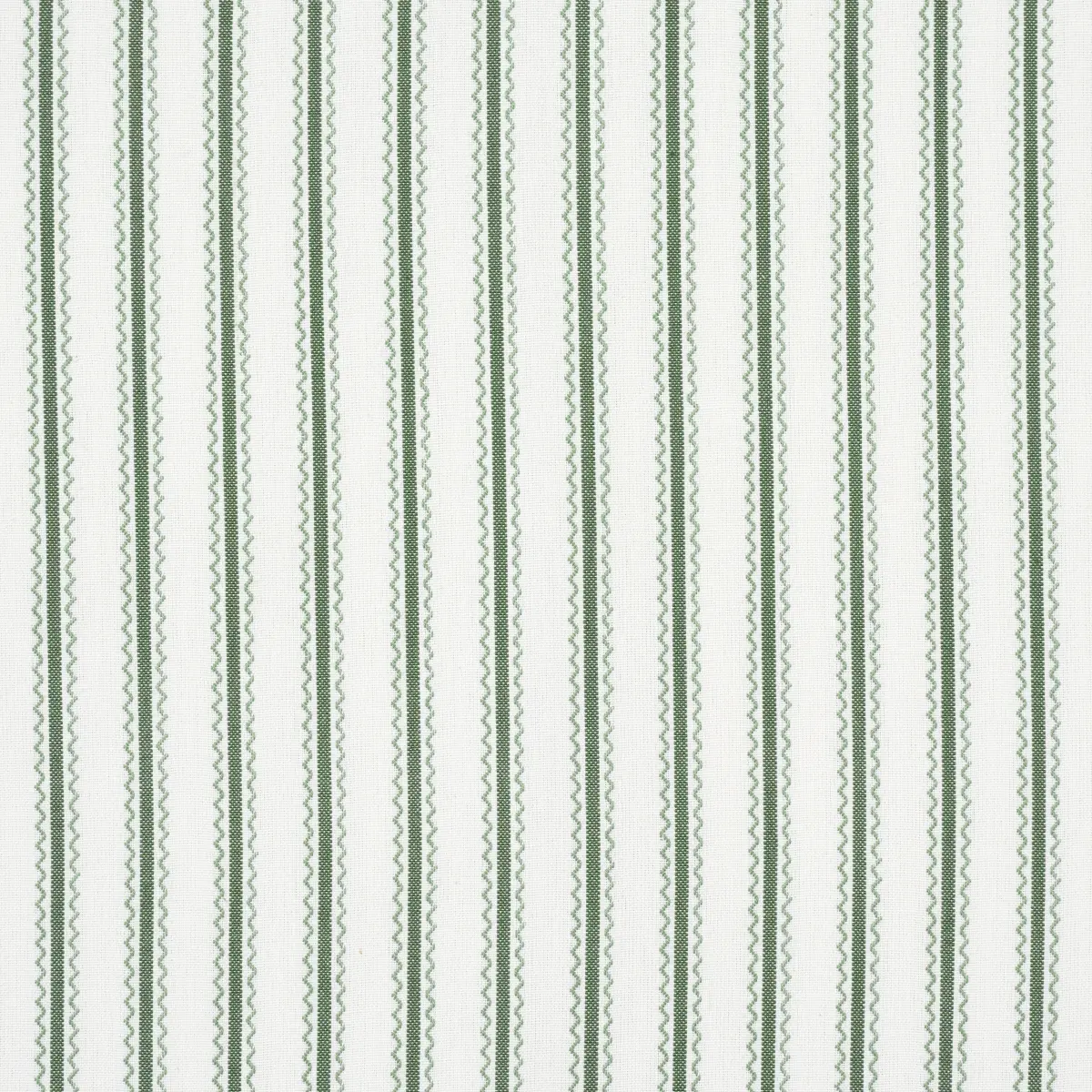 BIRDIE TICKING STRIPE_ LEAF GREEN