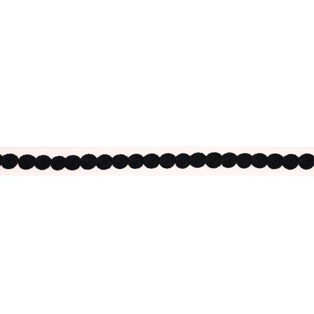 CASTILLE TAPE NARROW_ BLACK ON IVORY