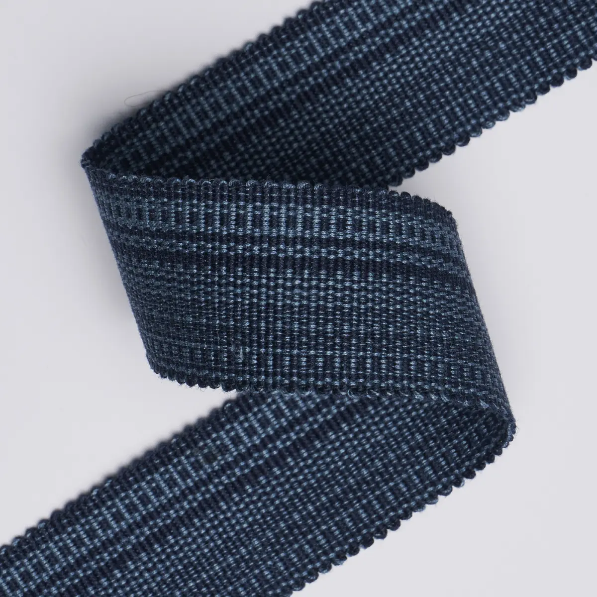 COTTON STRIÉ TAPE MEDIUM_ INDIGO
