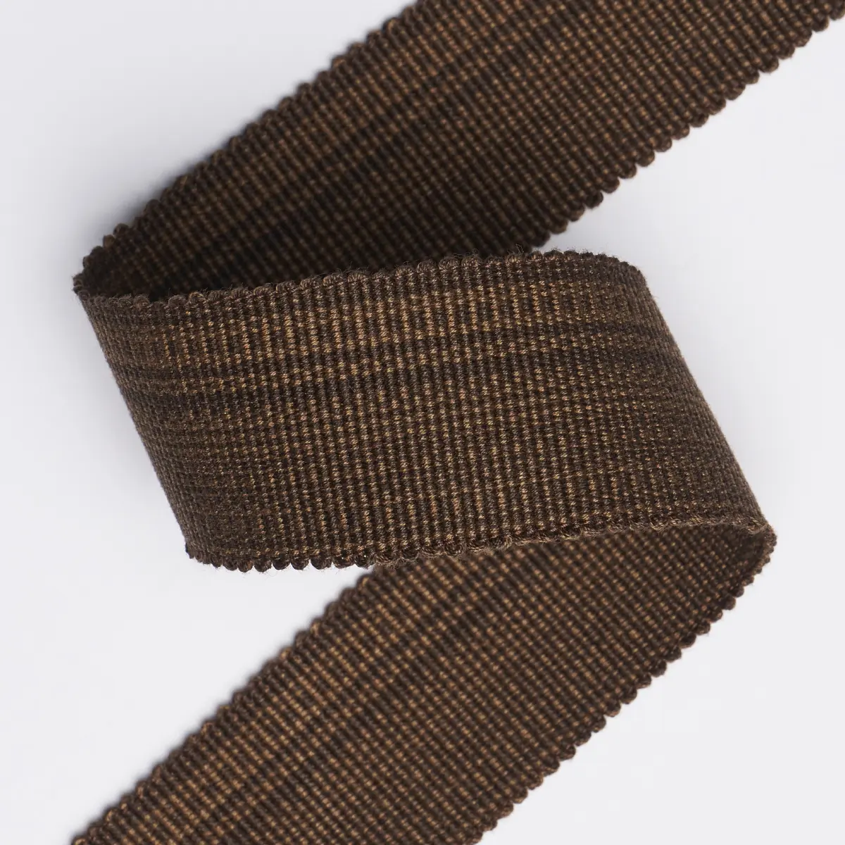 COTTON STRIÉ TAPE MEDIUM_ CHESTNUT