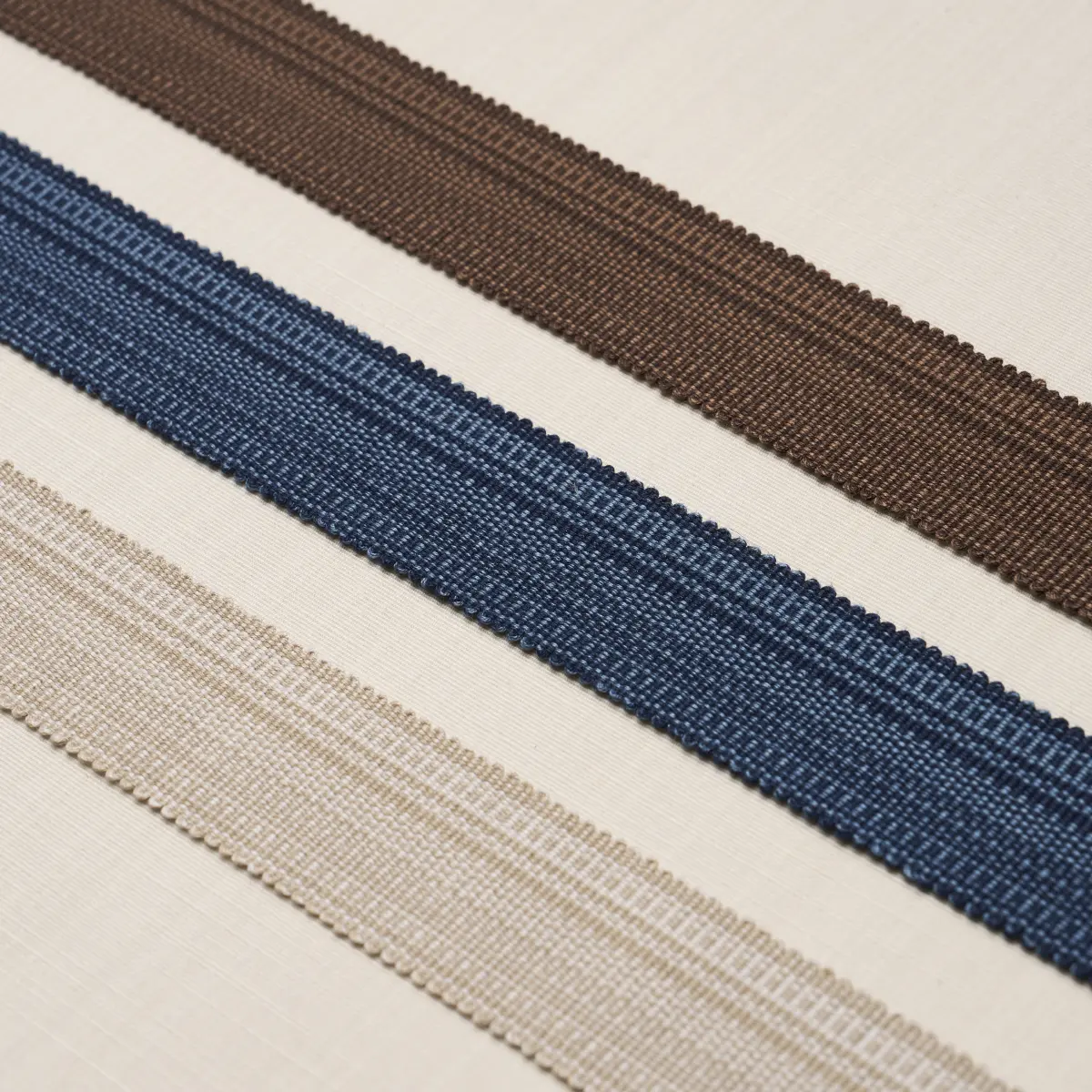 COTTON STRIÉ TAPE MEDIUM_ CHESTNUT