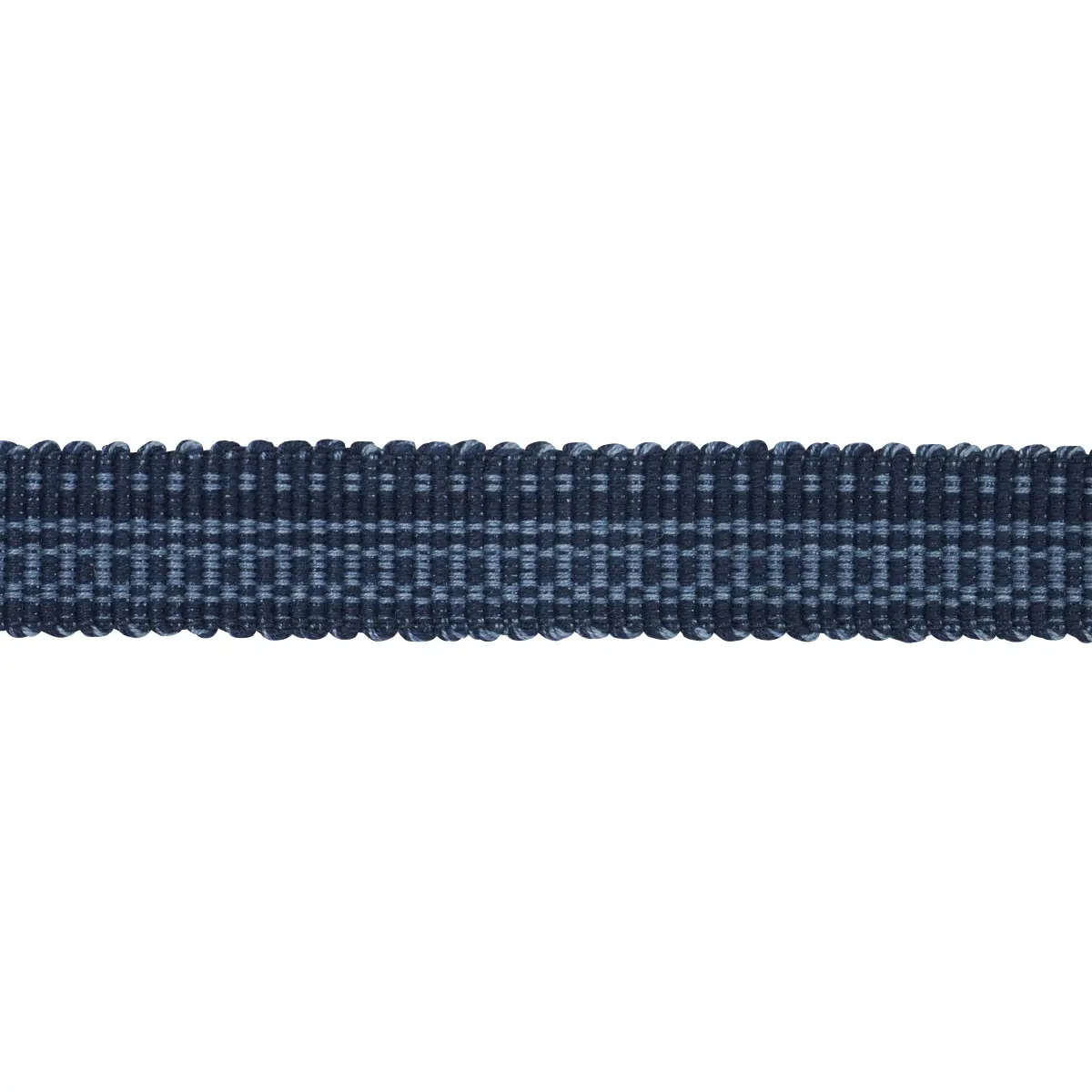 COTTON STRIÉ TAPE NARROW_ INDIGO