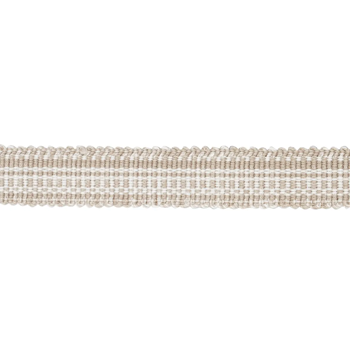 COTTON STRIÉ TAPE NARROW_ SAND