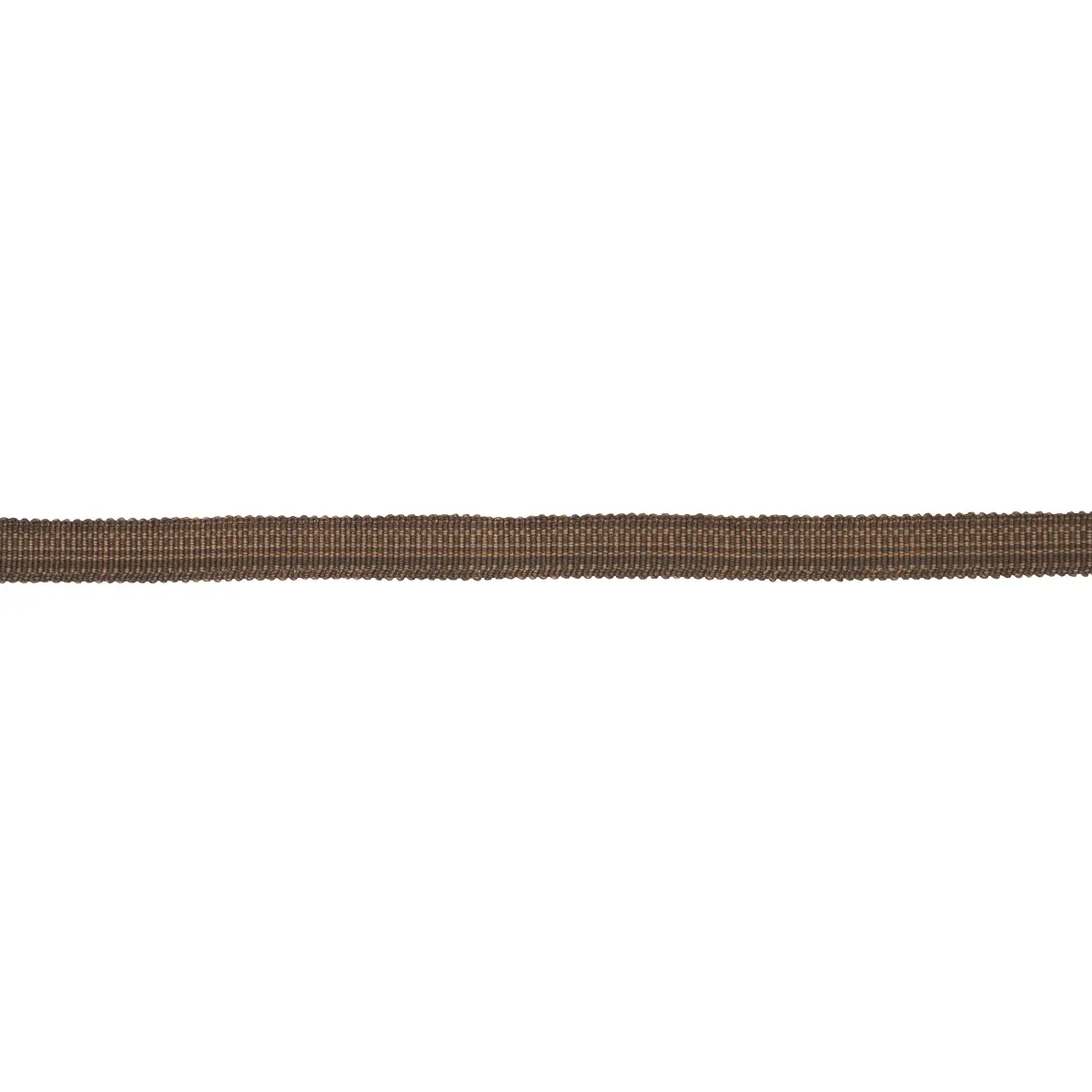 COTTON STRIÉ TAPE NARROW_ CHESTNUT