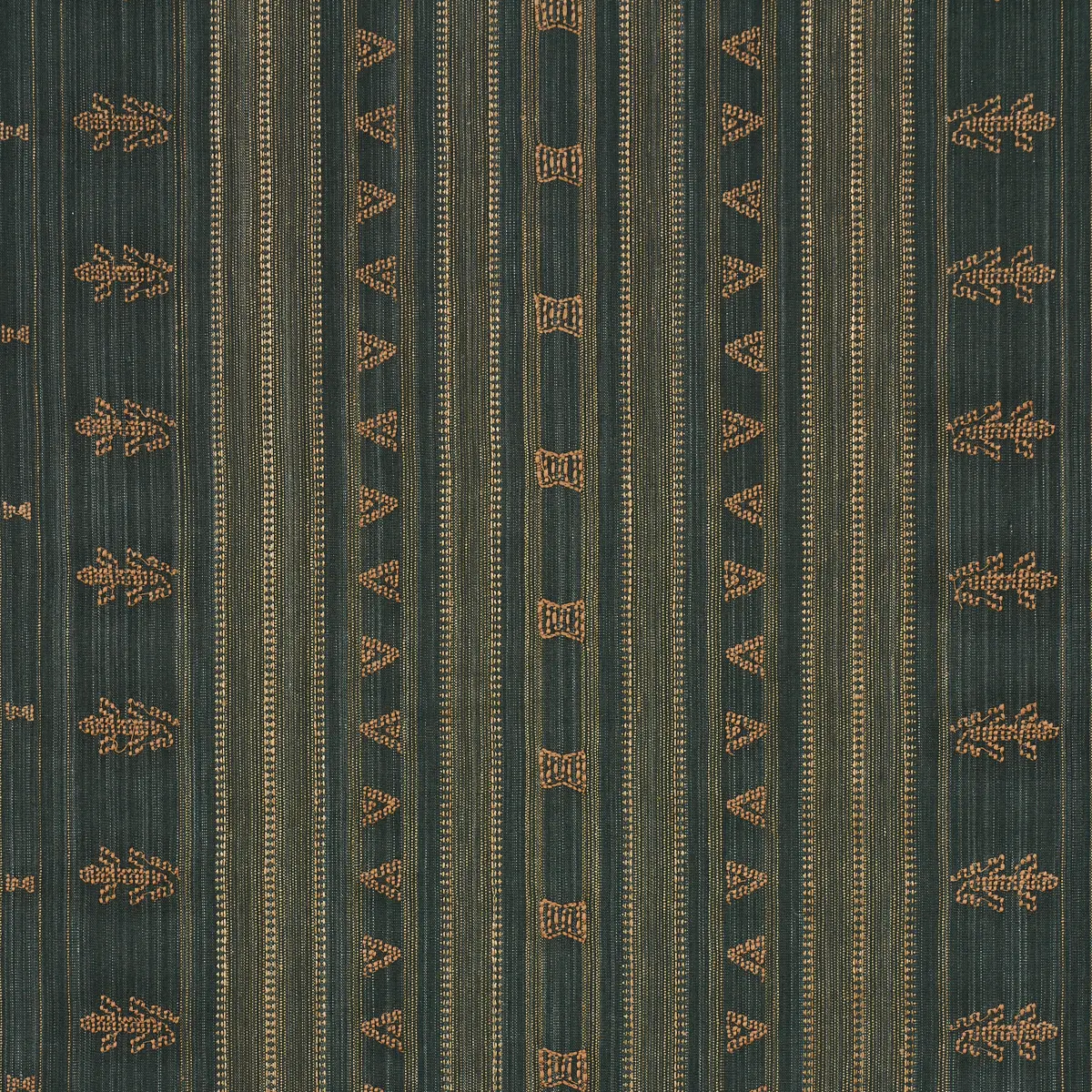 NIMA EMBROIDERED COTTON LINEN_ JUNGLE GREEN