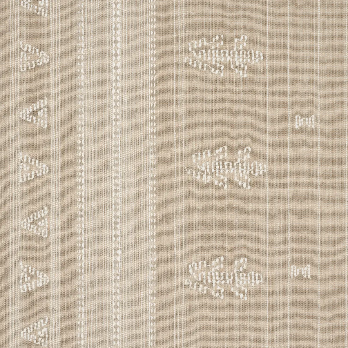NIMA EMBROIDERED COTTON LINEN_ TAN