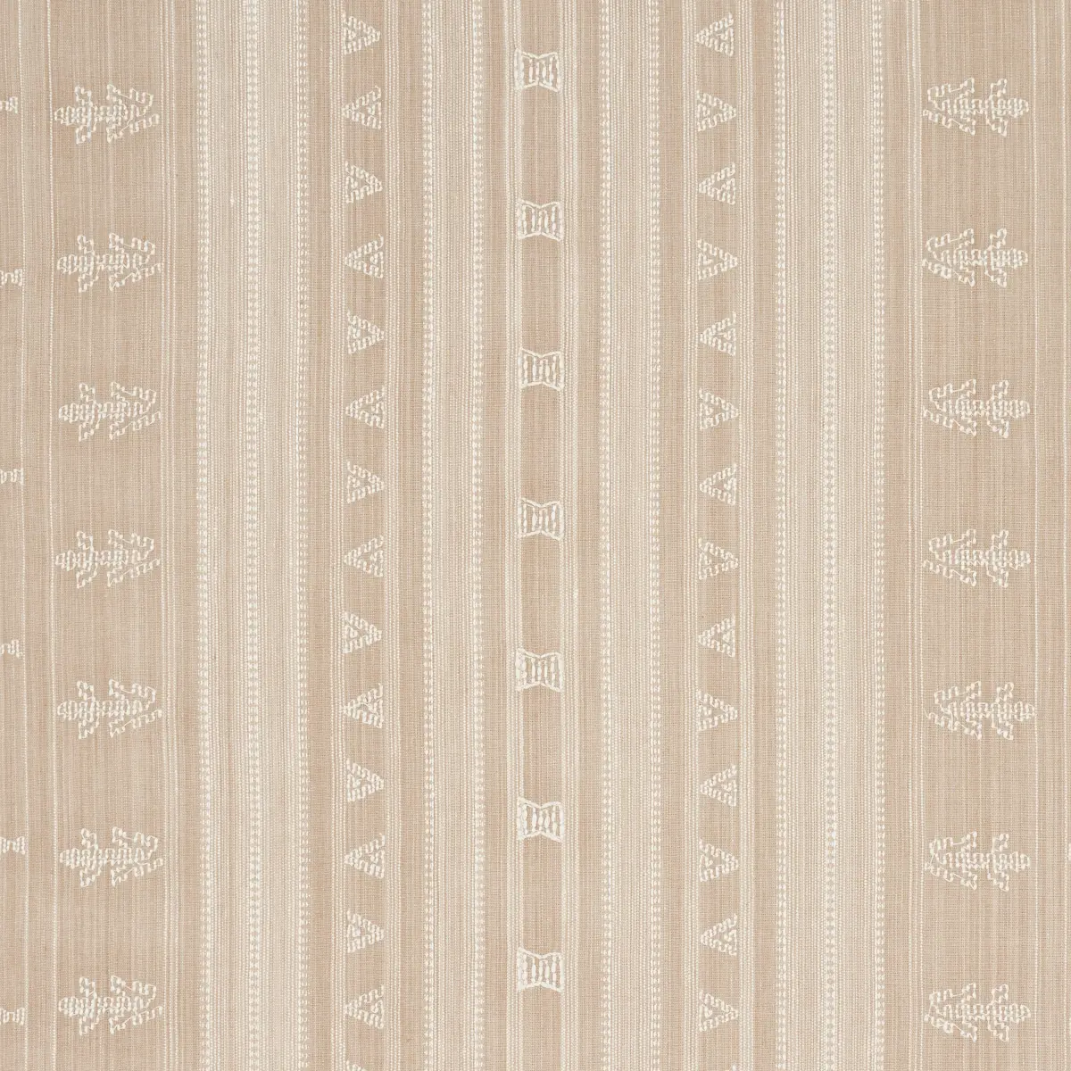 NIMA EMBROIDERED COTTON LINEN_ TAN