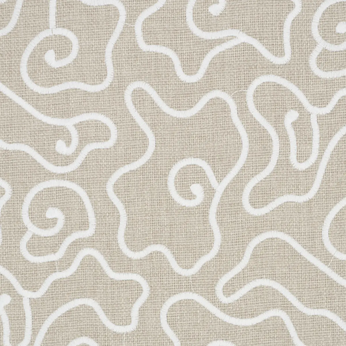 NOYO INDOOR/OUTDOOR EMBROIDERY_ FLAX