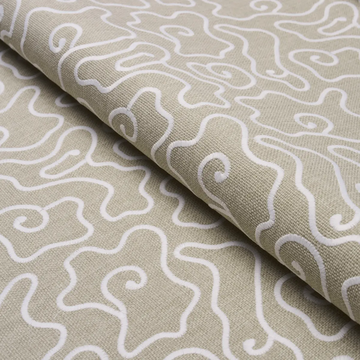 NOYO INDOOR/OUTDOOR EMBROIDERY_ FLAX