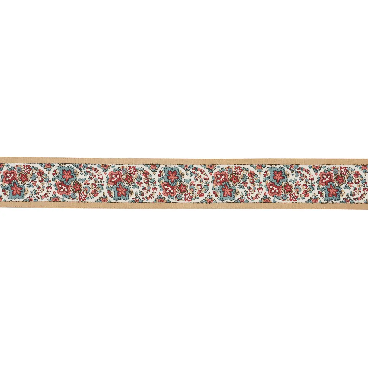 INES PAISLEY TRIM_ ROUGE & NOIR