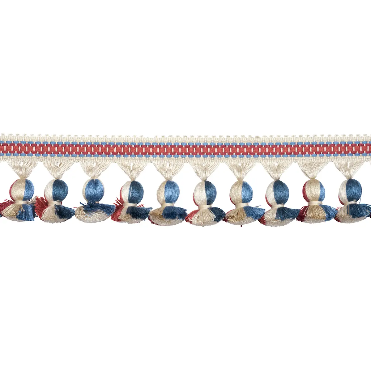 ALI TASSEL_ ROUGE & NAVY