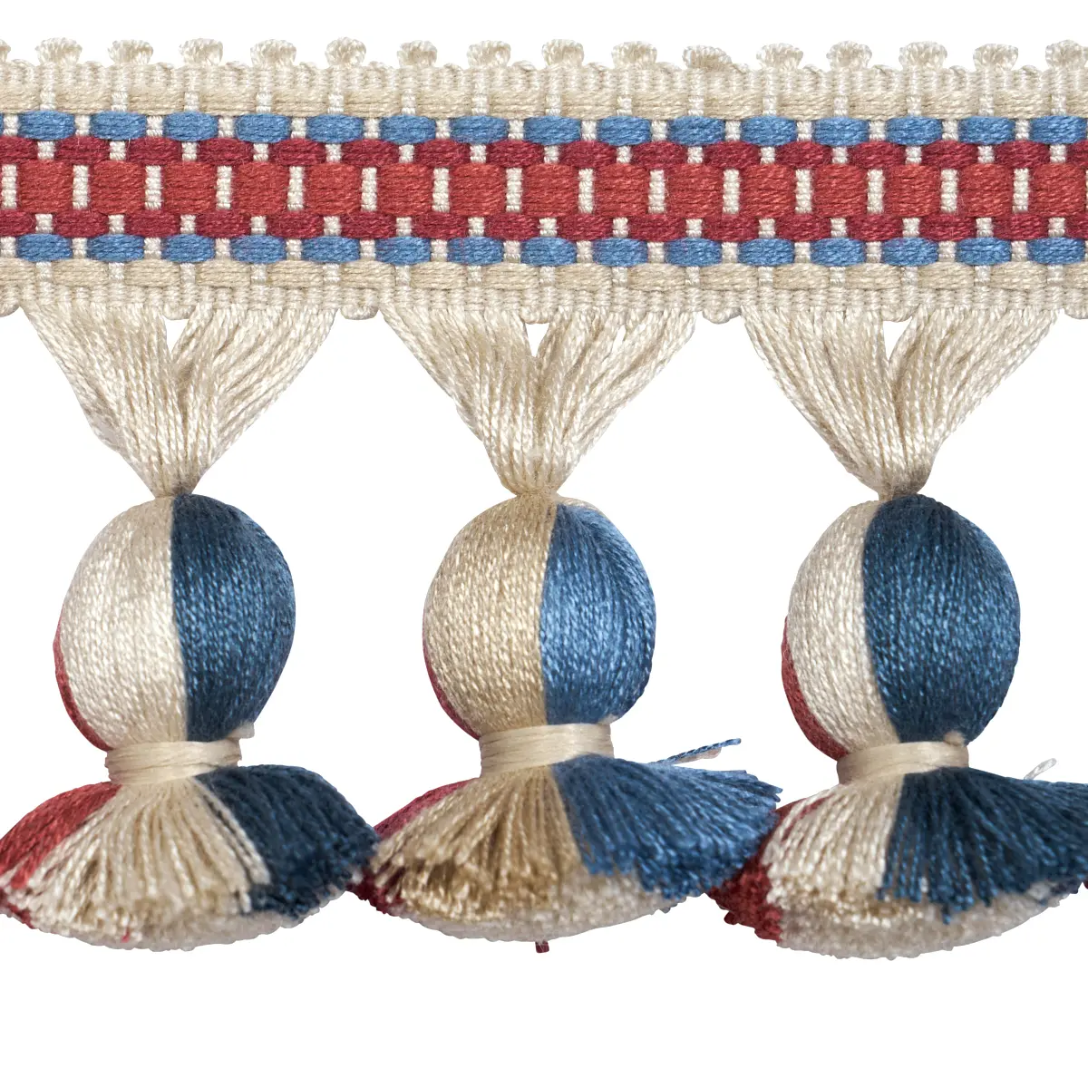 ALI TASSEL_ ROUGE & NAVY