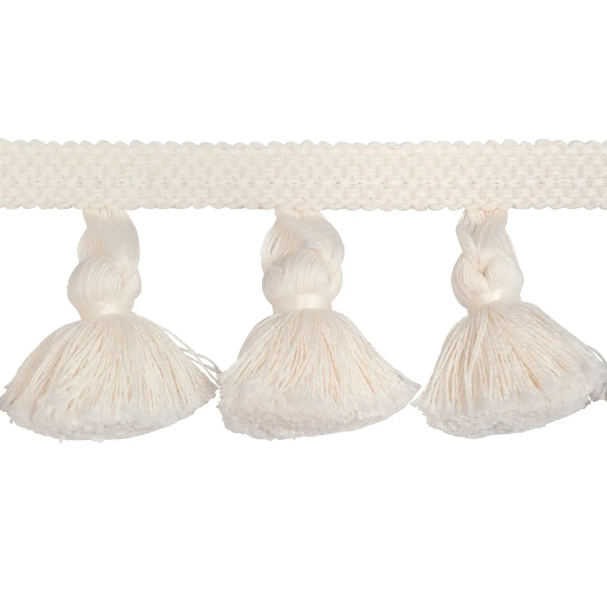 COTTON TASSEL FRINGE_ IVORY