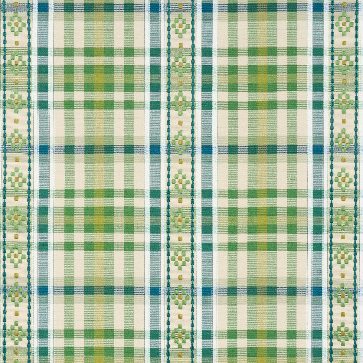 HUTTON HAND WOVEN CHECK_ LEAF