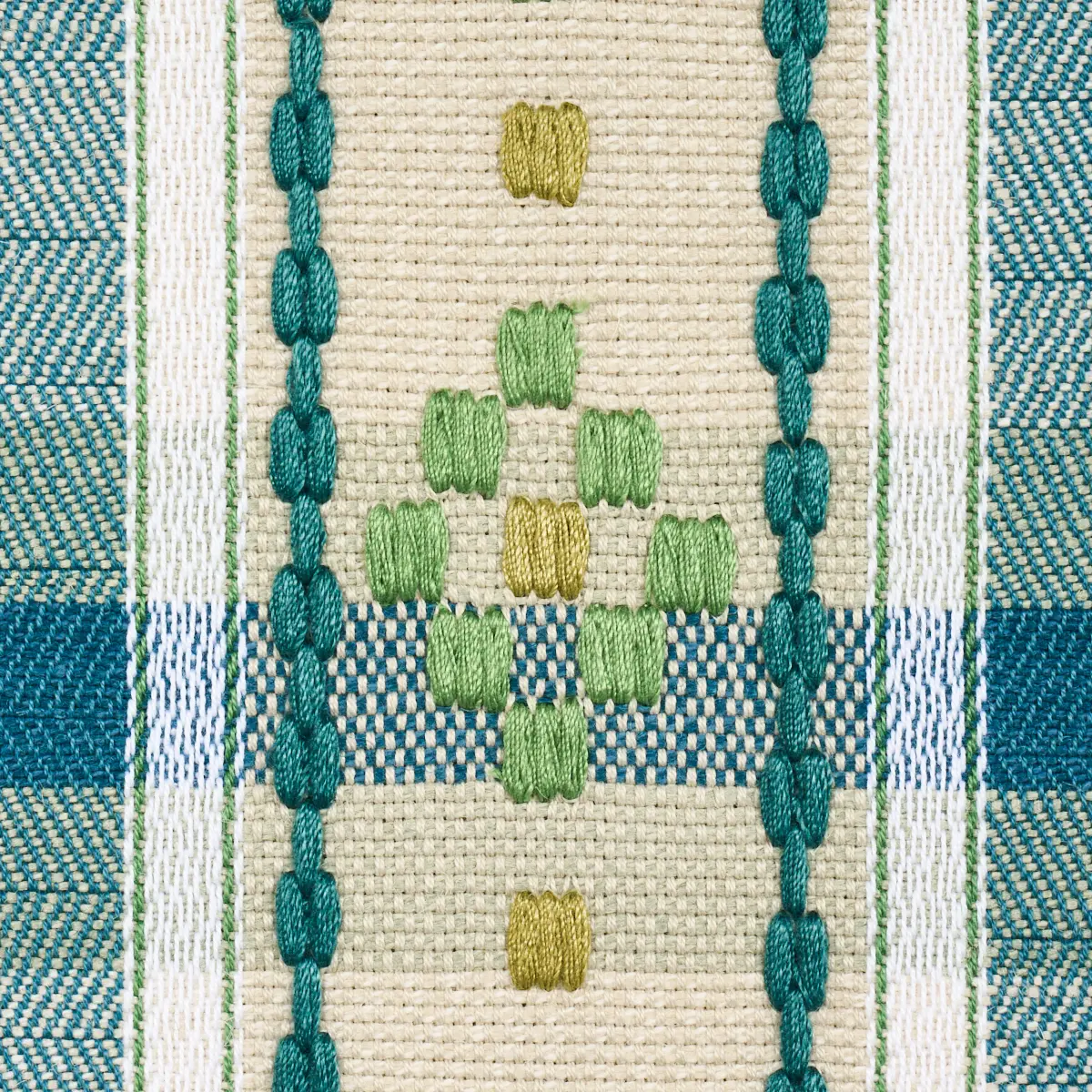 HUTTON HAND WOVEN CHECK_ LEAF