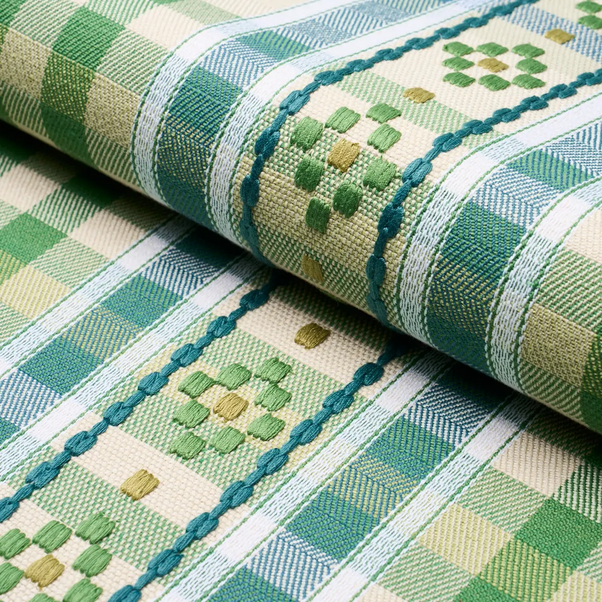 HUTTON HAND WOVEN CHECK_ LEAF