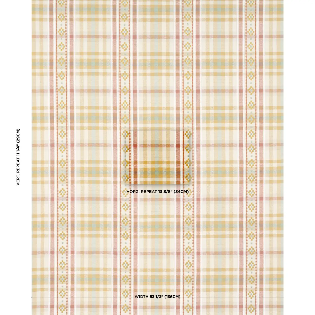 HUTTON HAND WOVEN CHECK_ OCHRE