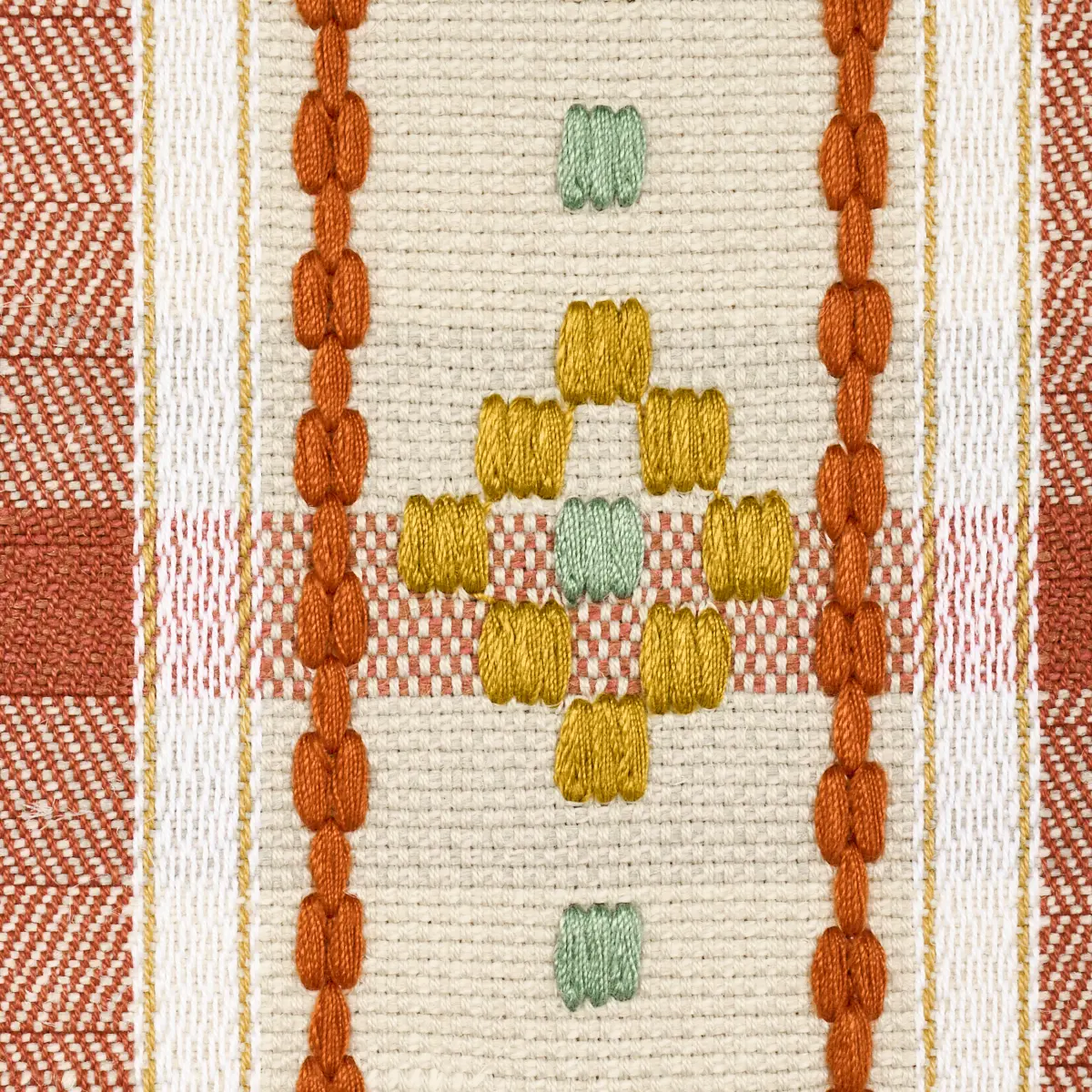HUTTON HAND WOVEN CHECK_ OCHRE