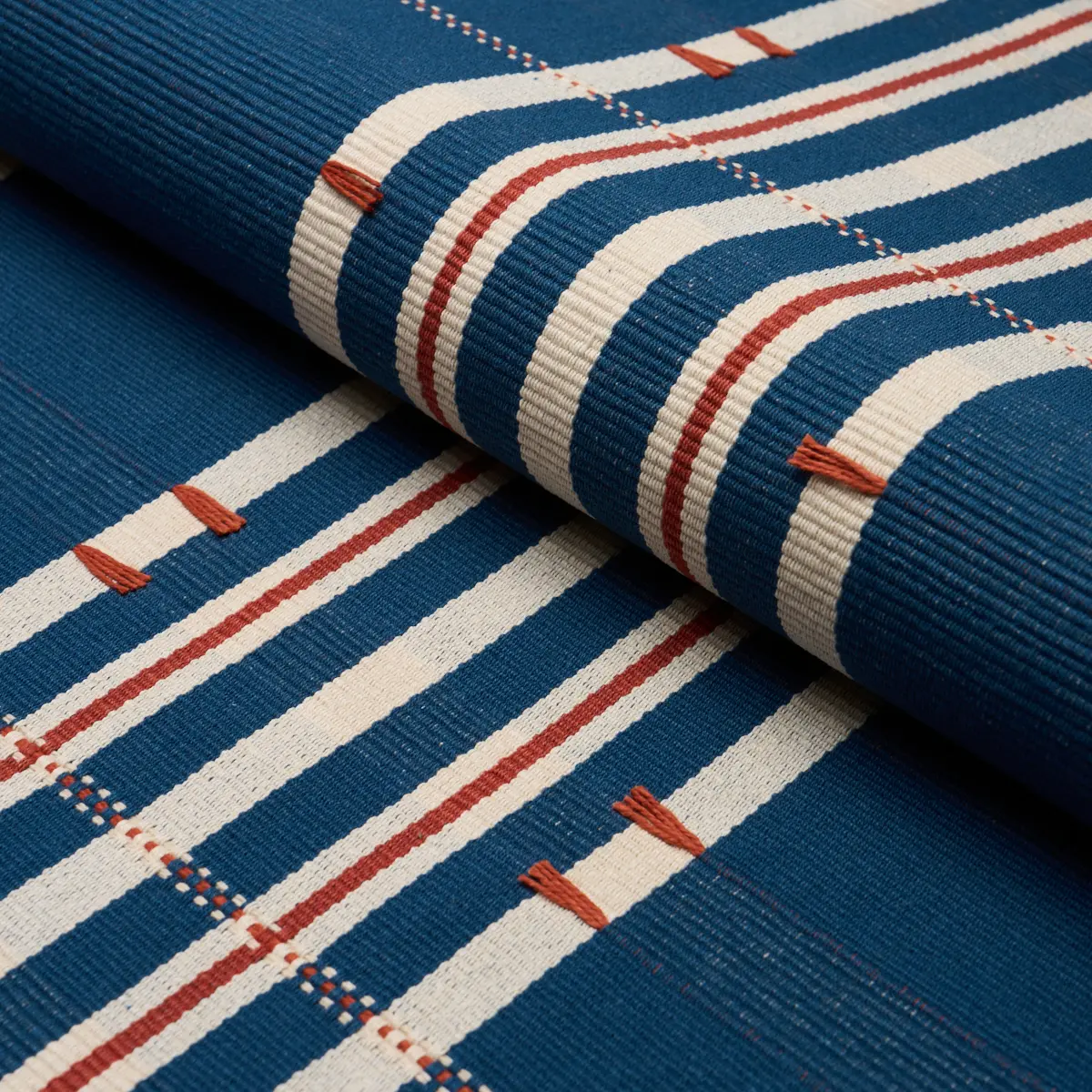 REMMY HAND WOVEN STRIPE_ INDIGO