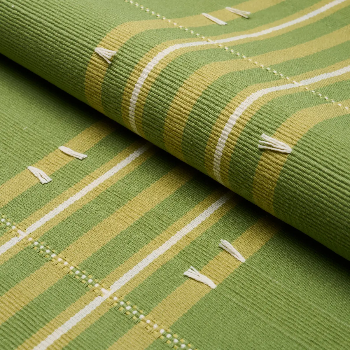 REMMY HAND WOVEN STRIPE_ LEAF
