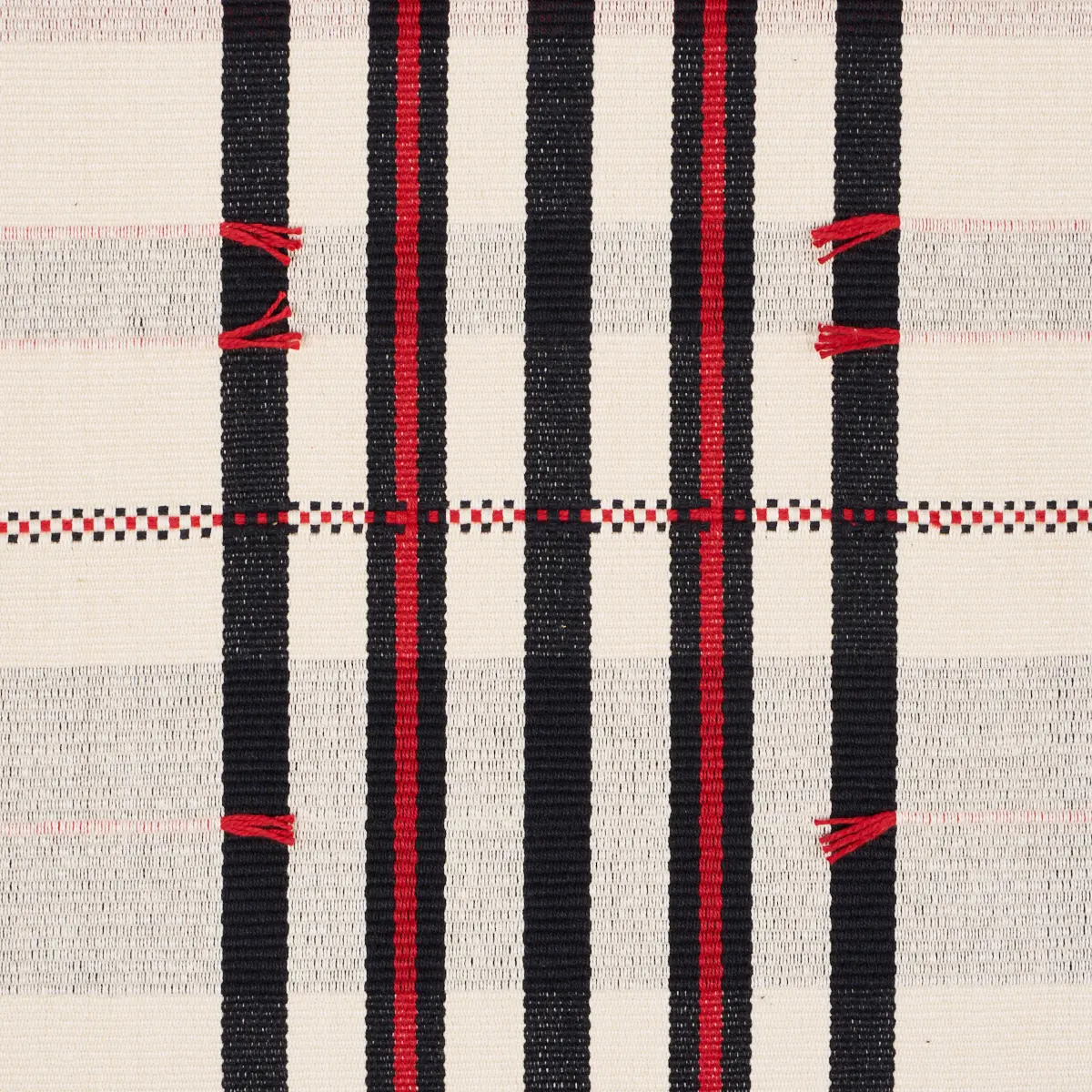 REMMY HAND WOVEN STRIPE_ NOIR