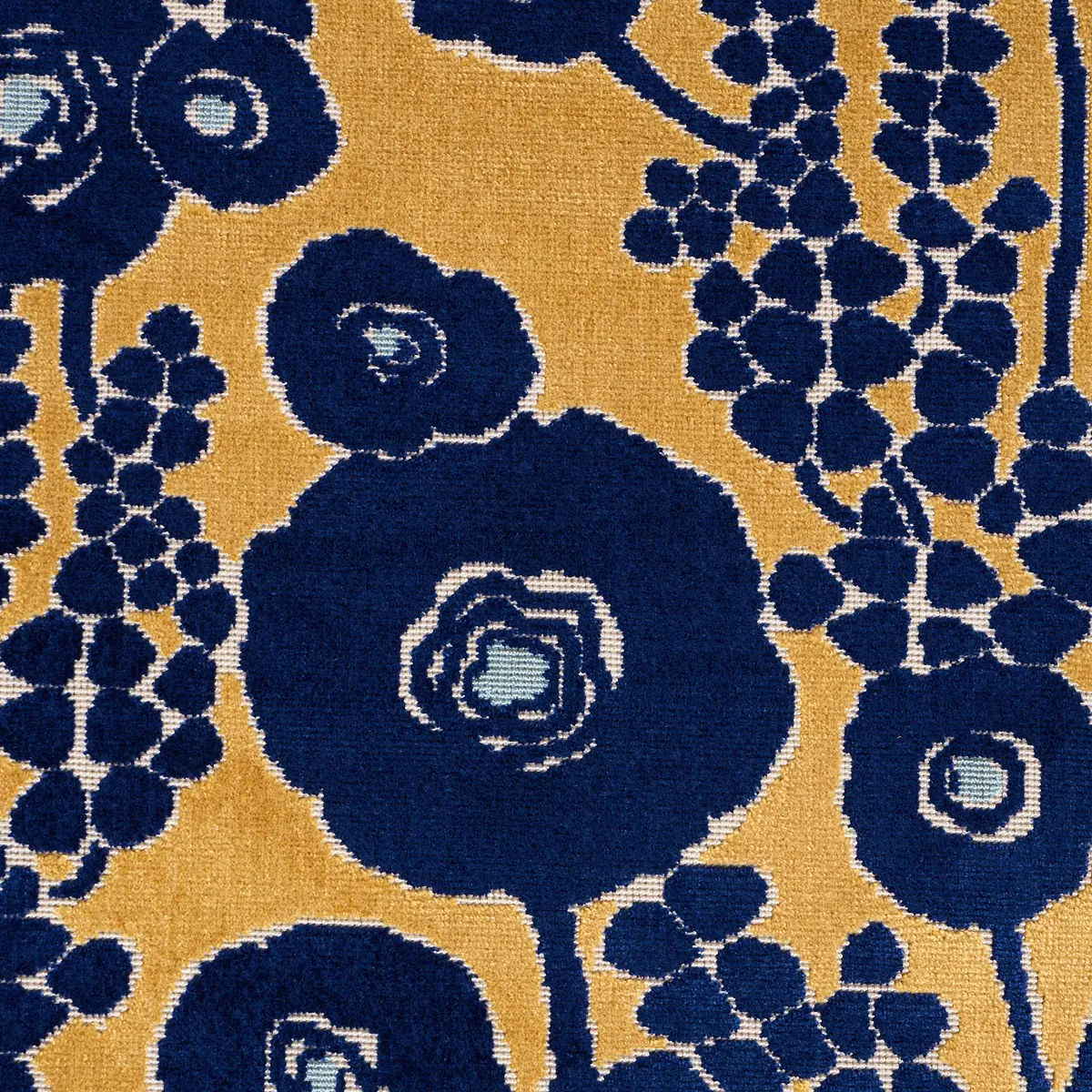 EMELIE VELVET_ SAPPHIRE & GOLD