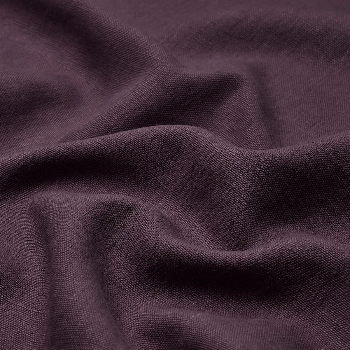 Jumi Stonewashed Linen Pillow_ AUBERGINE