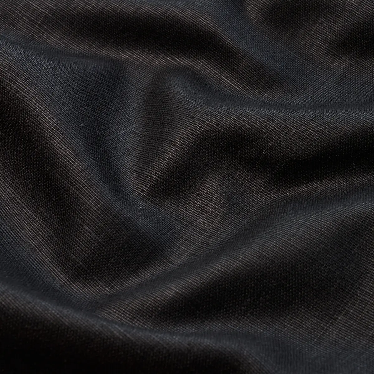 LEO GLAZED LINEN_ BLACK