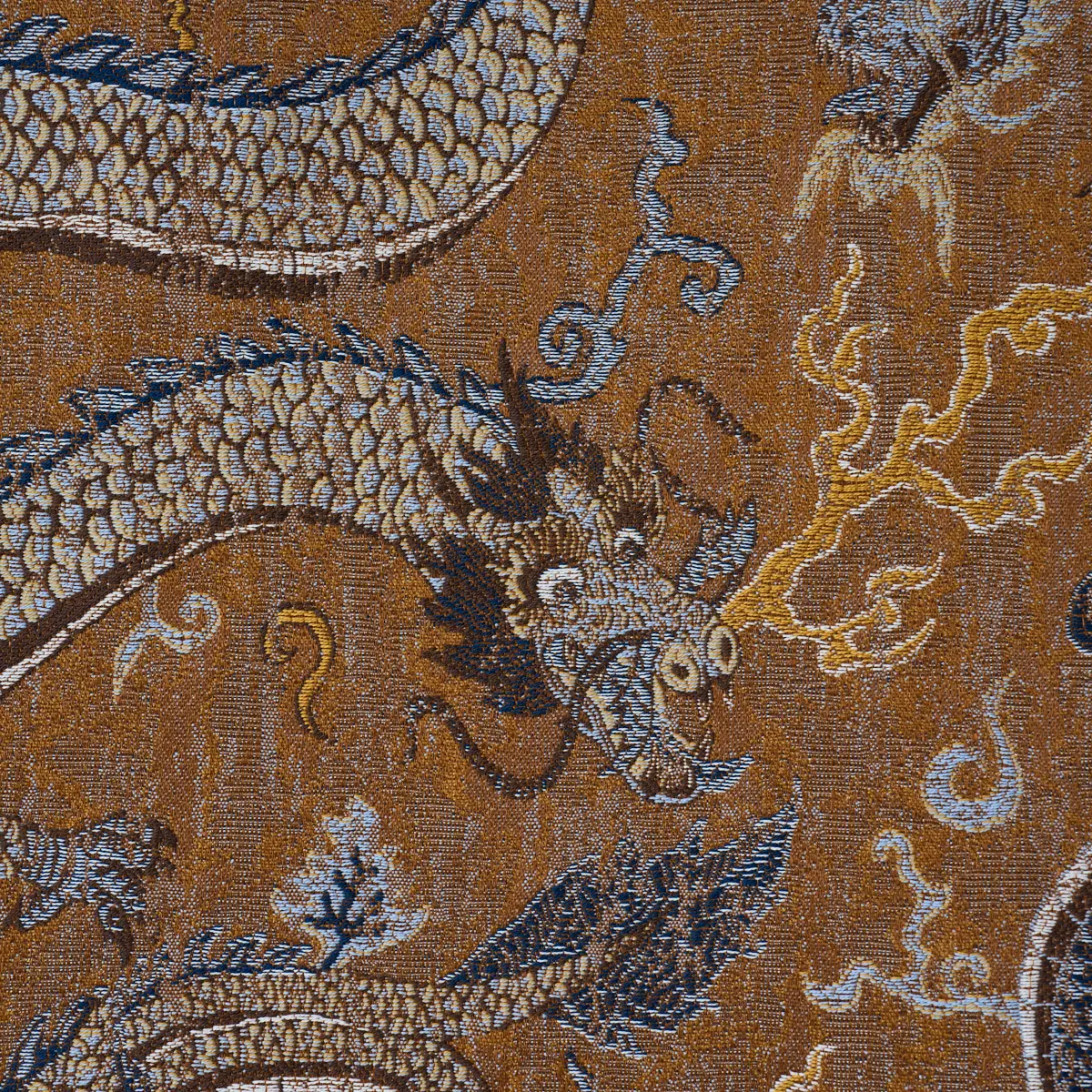 SERPENTINE DRAGON_ BROWN & BLUE