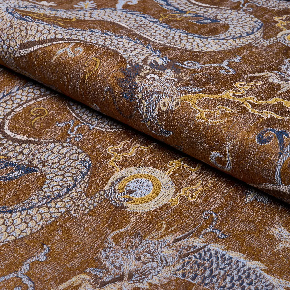 SERPENTINE DRAGON_ BROWN & BLUE