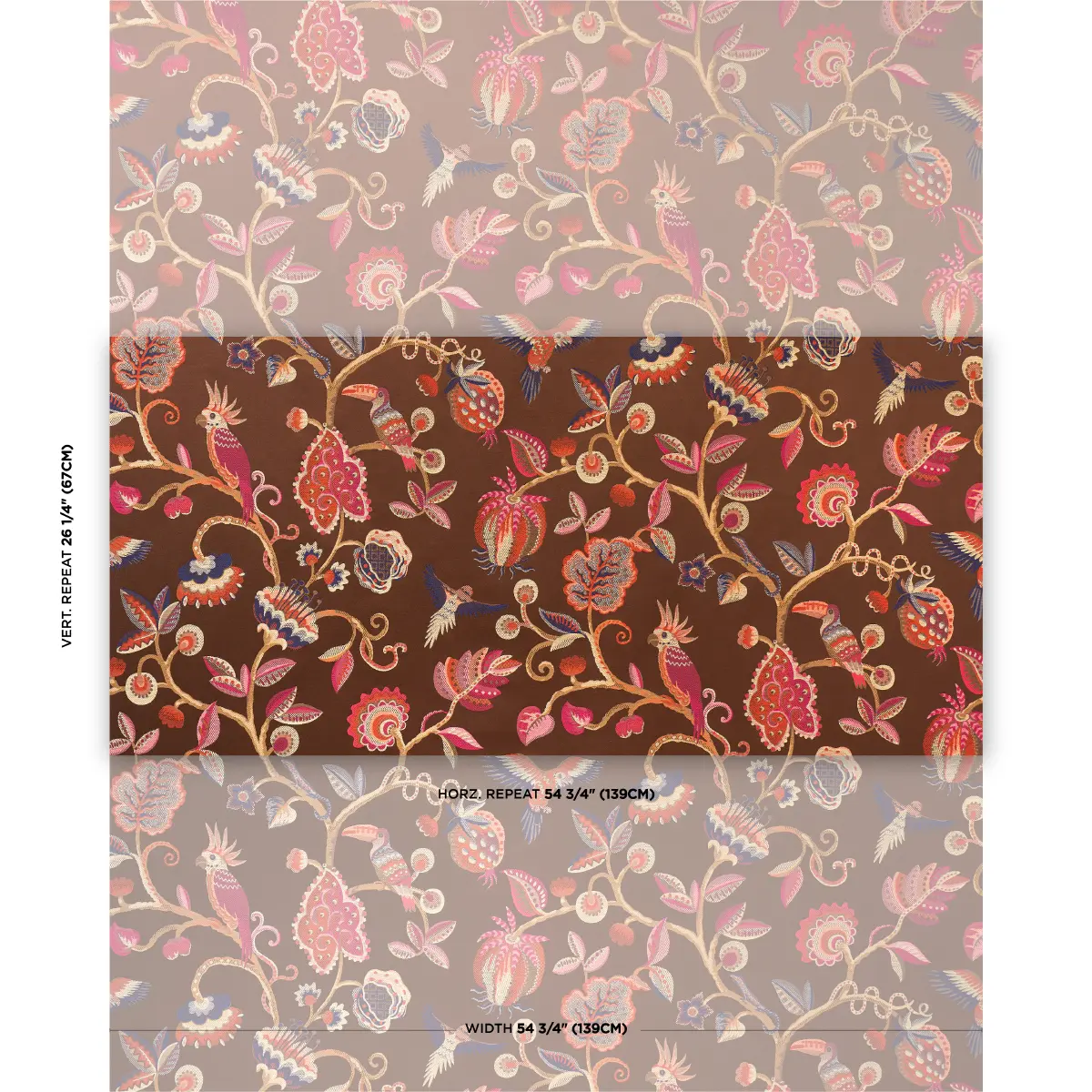 BIRDS OF PARADISE WOVEN_ CHESTNUT