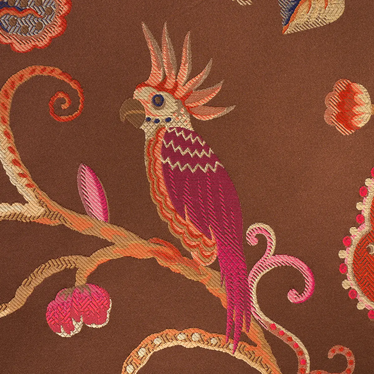 BIRDS OF PARADISE WOVEN_ CHESTNUT