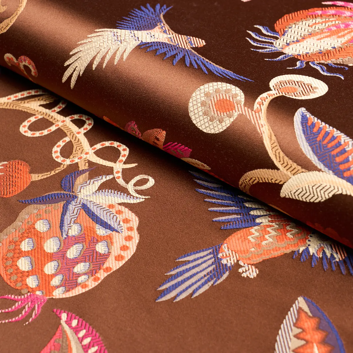 BIRDS OF PARADISE WOVEN_ CHESTNUT