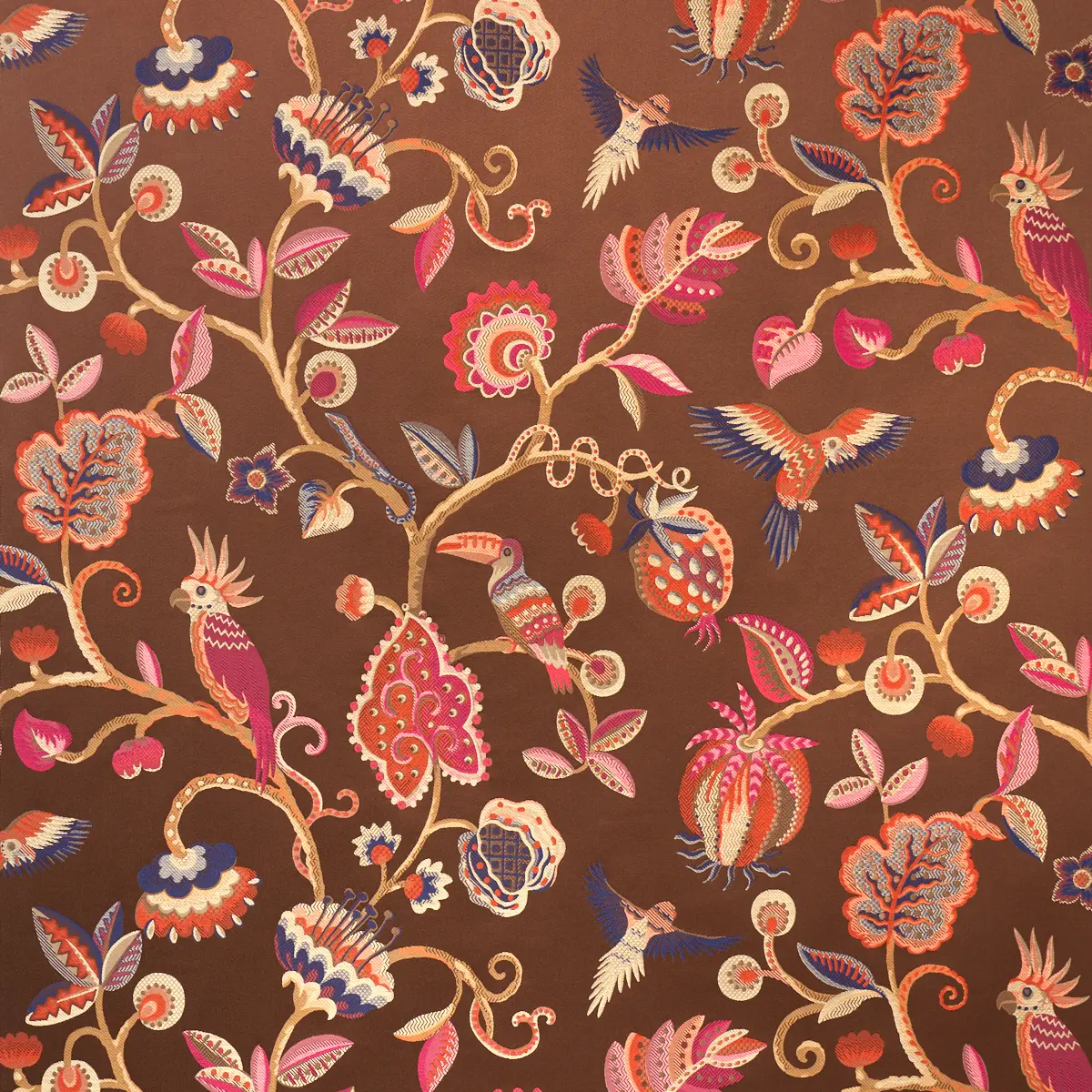 BIRDS OF PARADISE WOVEN_ CHESTNUT